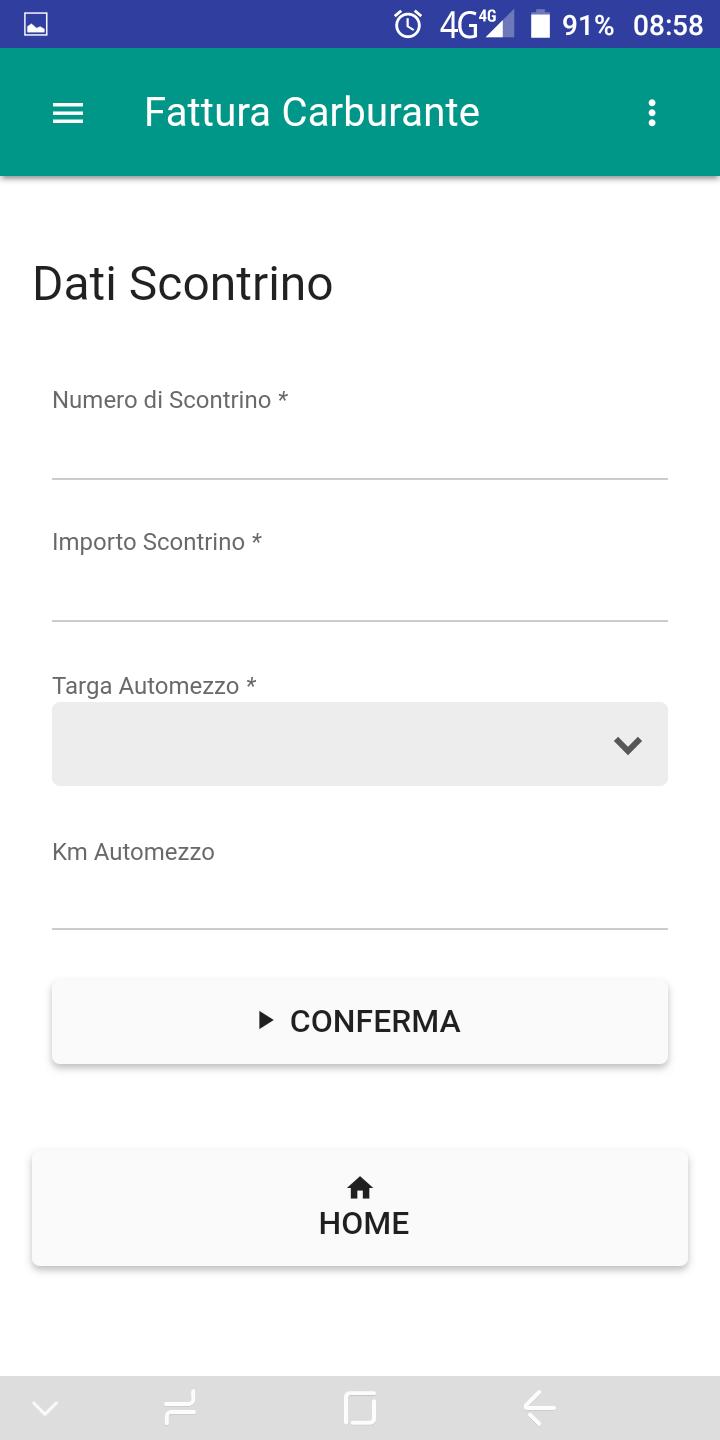 scarica scontrini carburante