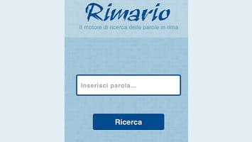 Rimario Italiano - App Rime capture d'écran 1