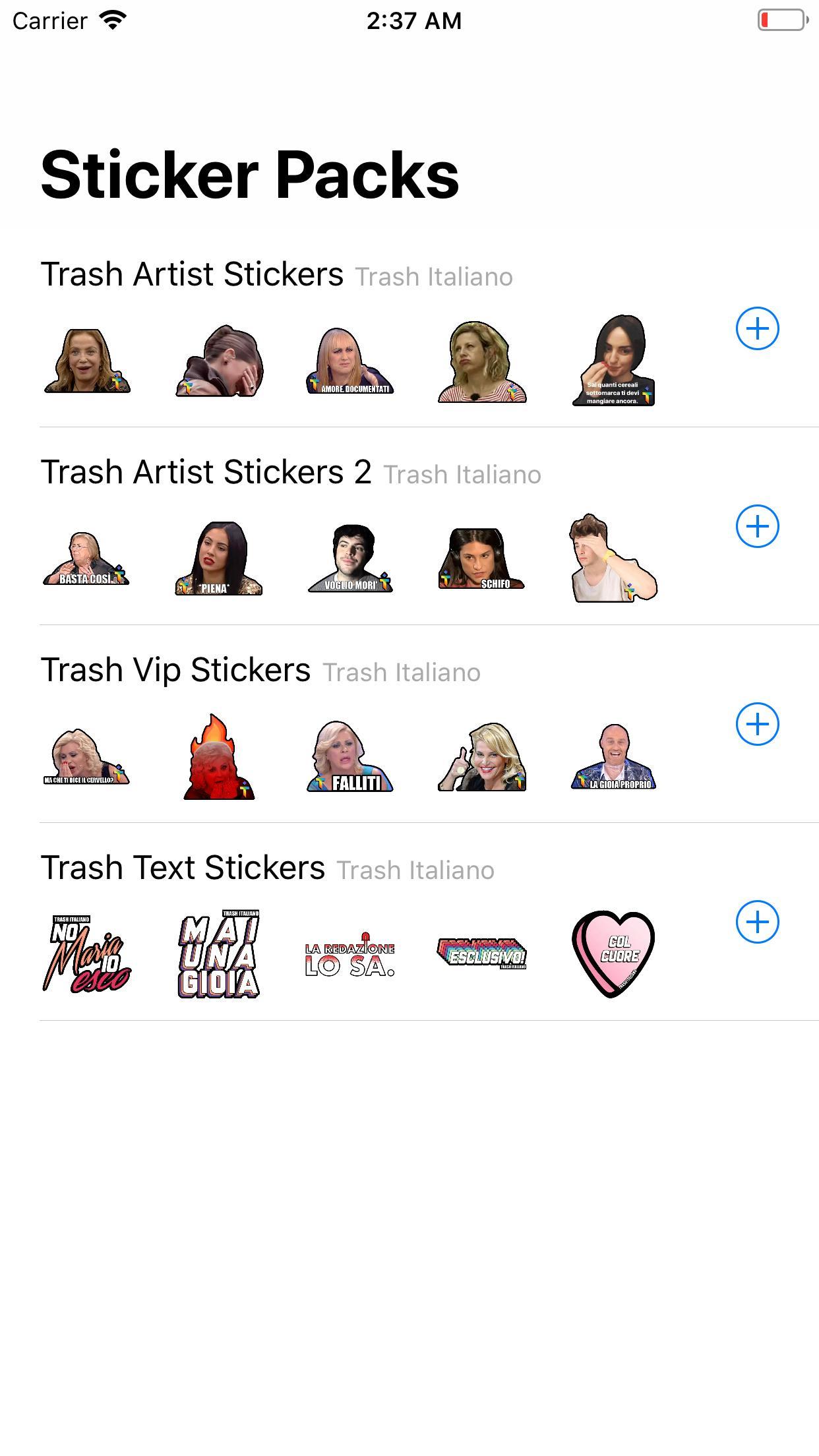 Trash Italiano Stickers For Android Apk Download