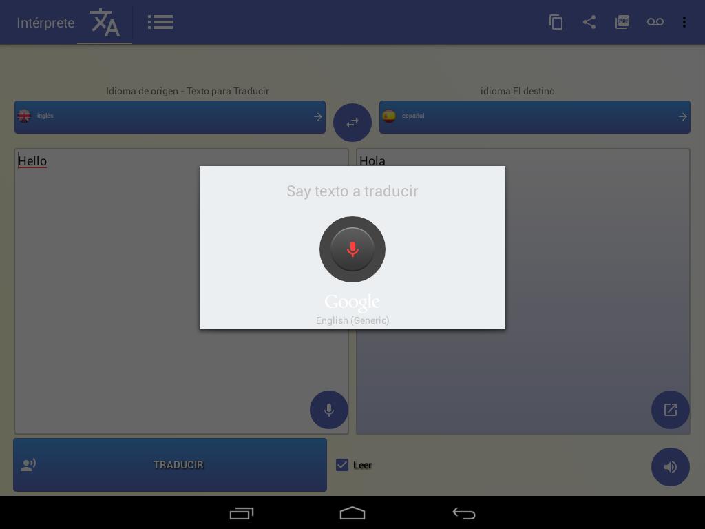 Hablar Y Traducir Todos Los Idiomas Traductor Voz Apps En Google Play