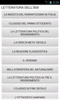 Letteratura Italiana del '800 الملصق