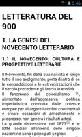Letteratura Italiana del '900 تصوير الشاشة 1