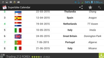 World S bike Calendar screenshot 2