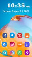 Android 12 Launcher الملصق