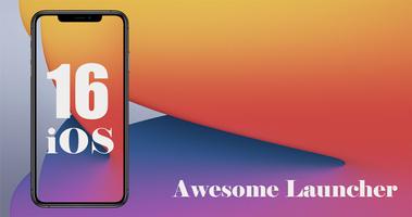 iOS 16 Launcher الملصق