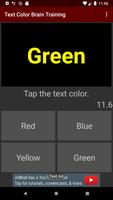 Text Color Brain training Plakat