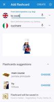Voc App: Fiches d'italien Affiche