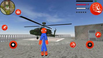 Stickman Spider Rope Hero Gangstar Crime penulis hantaran