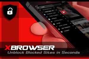 X Browser Proxy Unblock Websites پوسٹر