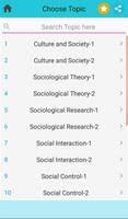 Sociology MCQs Test captura de pantalla 1