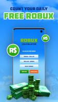 Free Robux Calculator Affiche