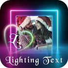 Lighting Text Photo Frame : Lighting Text Effect ไอคอน