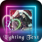 Lighting Text Photo Frame : Lighting Text Effect icon