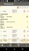 Christmas List Gift Planner تصوير الشاشة 1