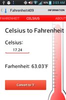 Fahrenheit Celsius Converter स्क्रीनशॉट 1