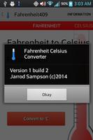 Fahrenheit Celsius Converter اسکرین شاٹ 3