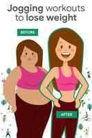 Jogging for weight loss poster