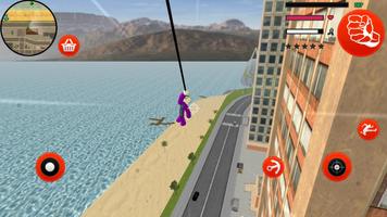 Joker Stickman Rope Hero Ganagster World capture d'écran 2