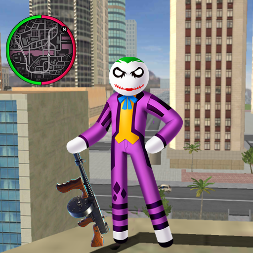 Joker Counter Stickman Rope Hero Crime OffRoad