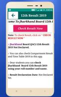 Jharkhand Board 10th & 12th Result 2019 capture d'écran 3