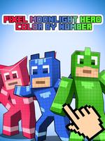 Color by Number Pixel Art Moonlight Superhero Ekran Görüntüsü 2
