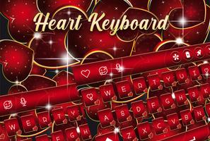 Love - Heart Keyboard penulis hantaran
