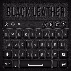 Black Leather Keyboard Theme