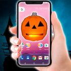 Calabaza de Halloween en la pantalla Broma icono