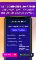 Phone Sim Location Information ảnh chụp màn hình 3