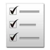 Simplest Checklist(check list) Zeichen