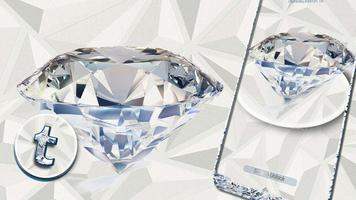 White Diamond Theme تصوير الشاشة 1