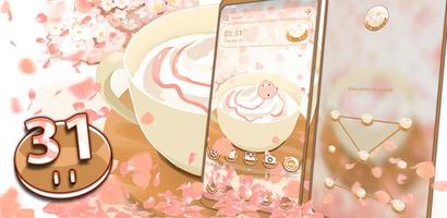 Poster Anime Coffee Cup Theme