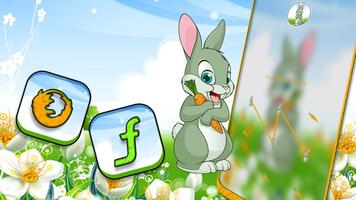 Cute Rabbit Theme imagem de tela 3