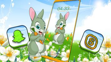 Cute Rabbit Theme imagem de tela 1
