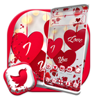 Love Heart Red Theme أيقونة