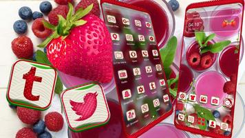 پوستر Strawberry Juice Theme