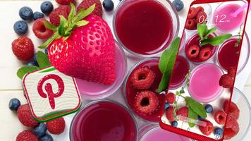 برنامه‌نما Strawberry Juice Theme عکس از صفحه