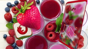 Strawberry Juice Theme capture d'écran 3