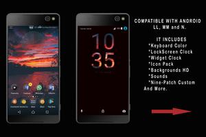 LavaSán Clouds | Xperia™ Theme الملصق
