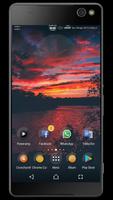 LavaSán Clouds | Xperia™ Theme تصوير الشاشة 1