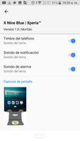 X Nine Blue : Xperia Theme screenshot 1