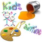Kids Color Kids Paint Free أيقونة