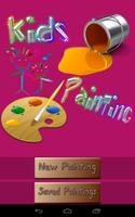 Kids Color Kids Paint Free Affiche