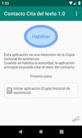 Cita de texto de contacto Poster