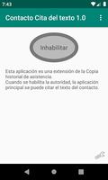 Cita de texto de contacto captura de pantalla 1