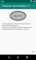 Texte de contact Citation capture d'écran 1