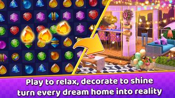 Jewel Match 3 - Home Decor screenshot 3