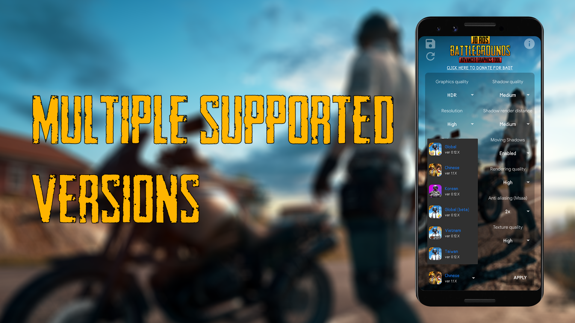 Battlegrounds Advanced Graphics Tool [NO BAN] for Android ... - 
