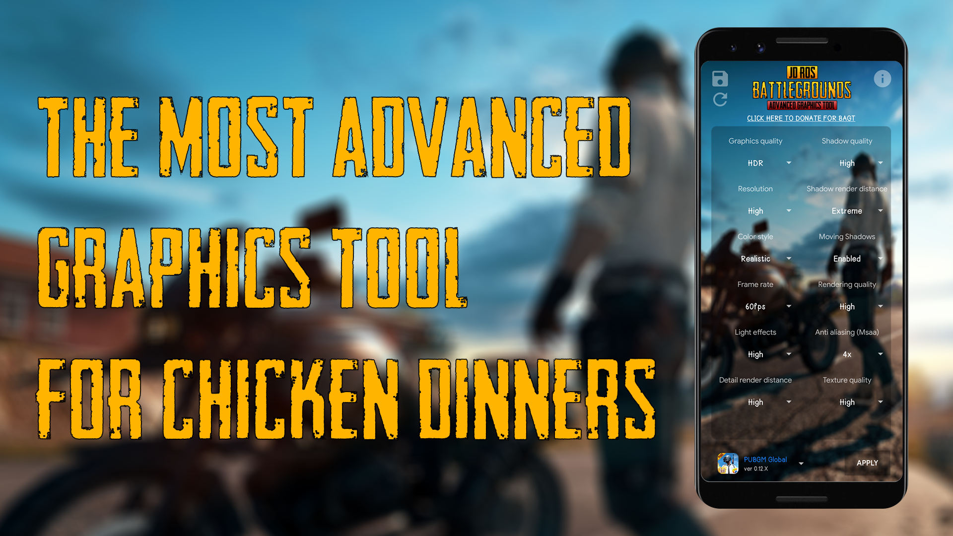 Battlegrounds Advanced Graphics Tool [NO BAN] for Android ... - 