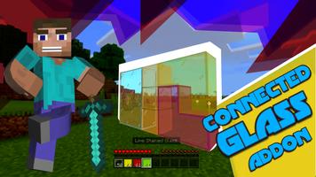 Connected Glass Addon for MCPE الملصق